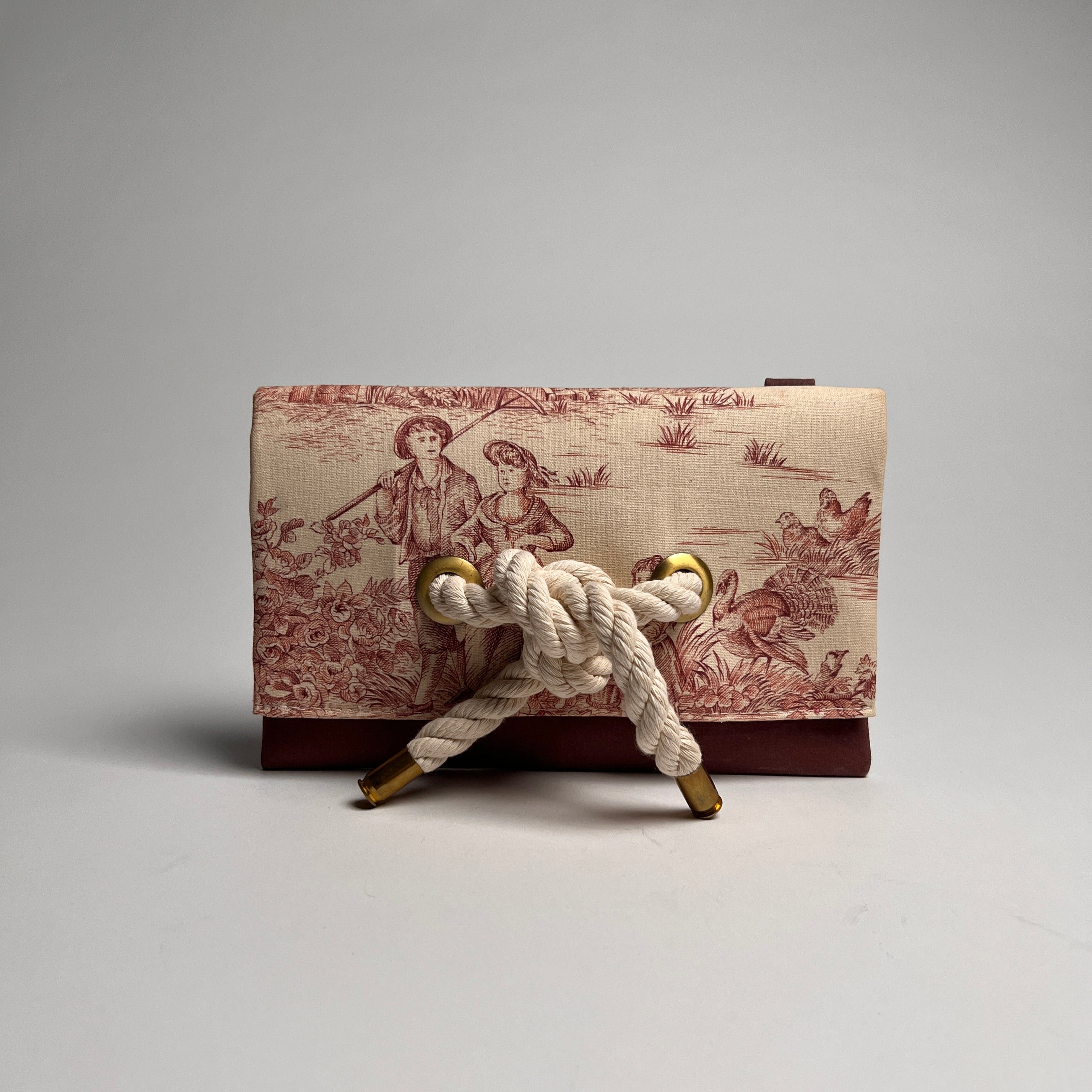 Knotted Toile Clutch