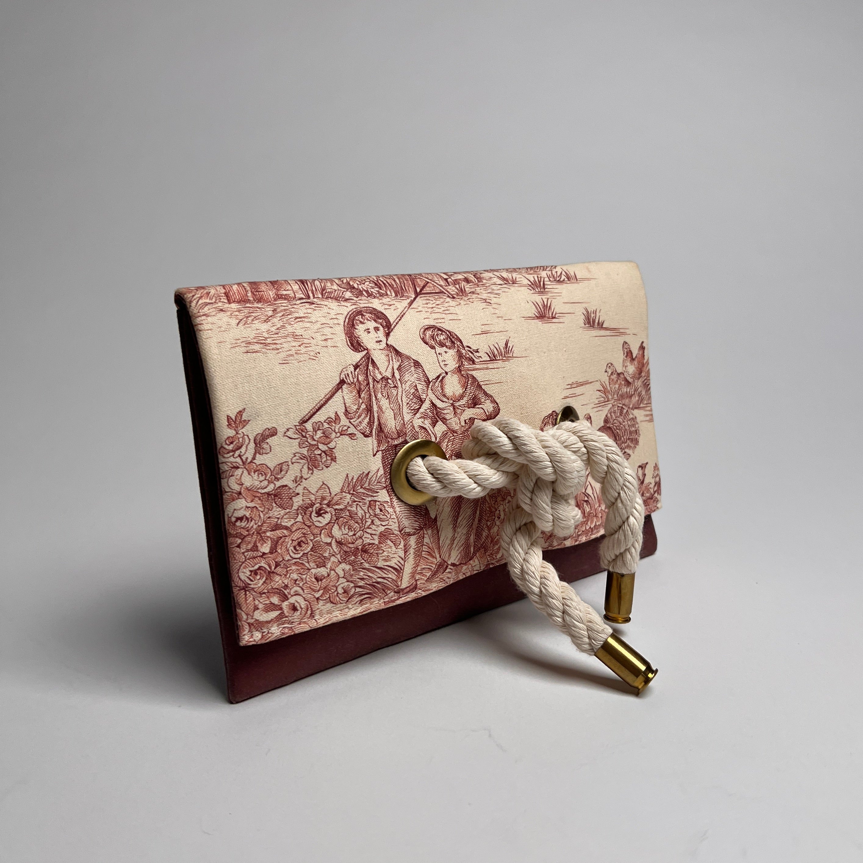 Knotted Toile Clutch
