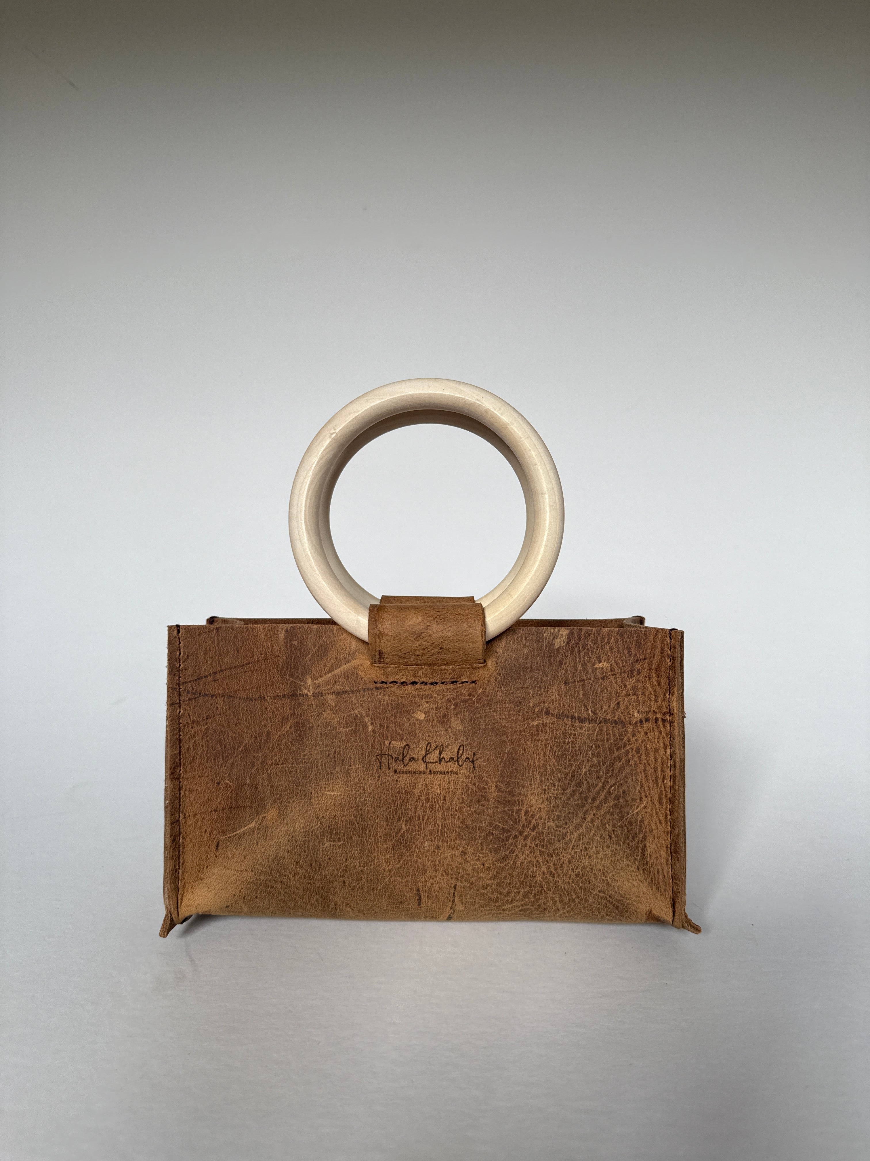 Mini Open Top Leather Tote